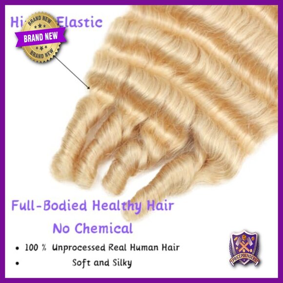 10-14 Inch Human Hair Extensions 3C4A Deep Wave Virgin Brazilian Bundles main image 5